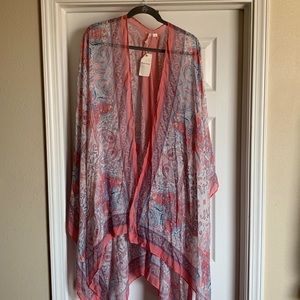 Moss Rose Paisley and Floral Swimsuit Cover Up